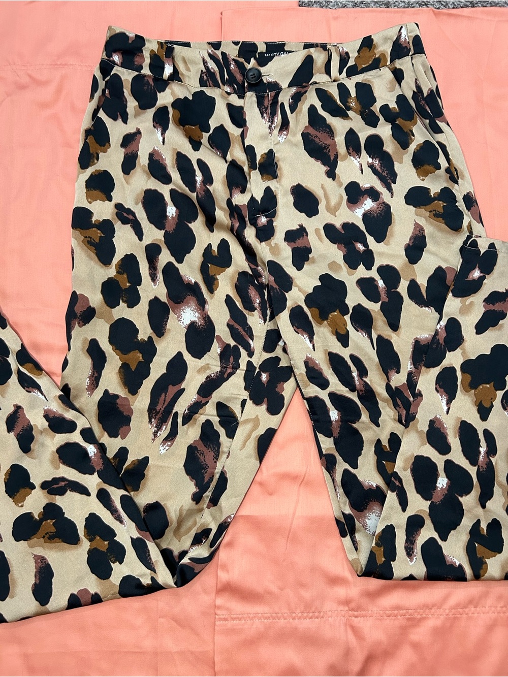 Nasty Gal Leopard Print Pants
